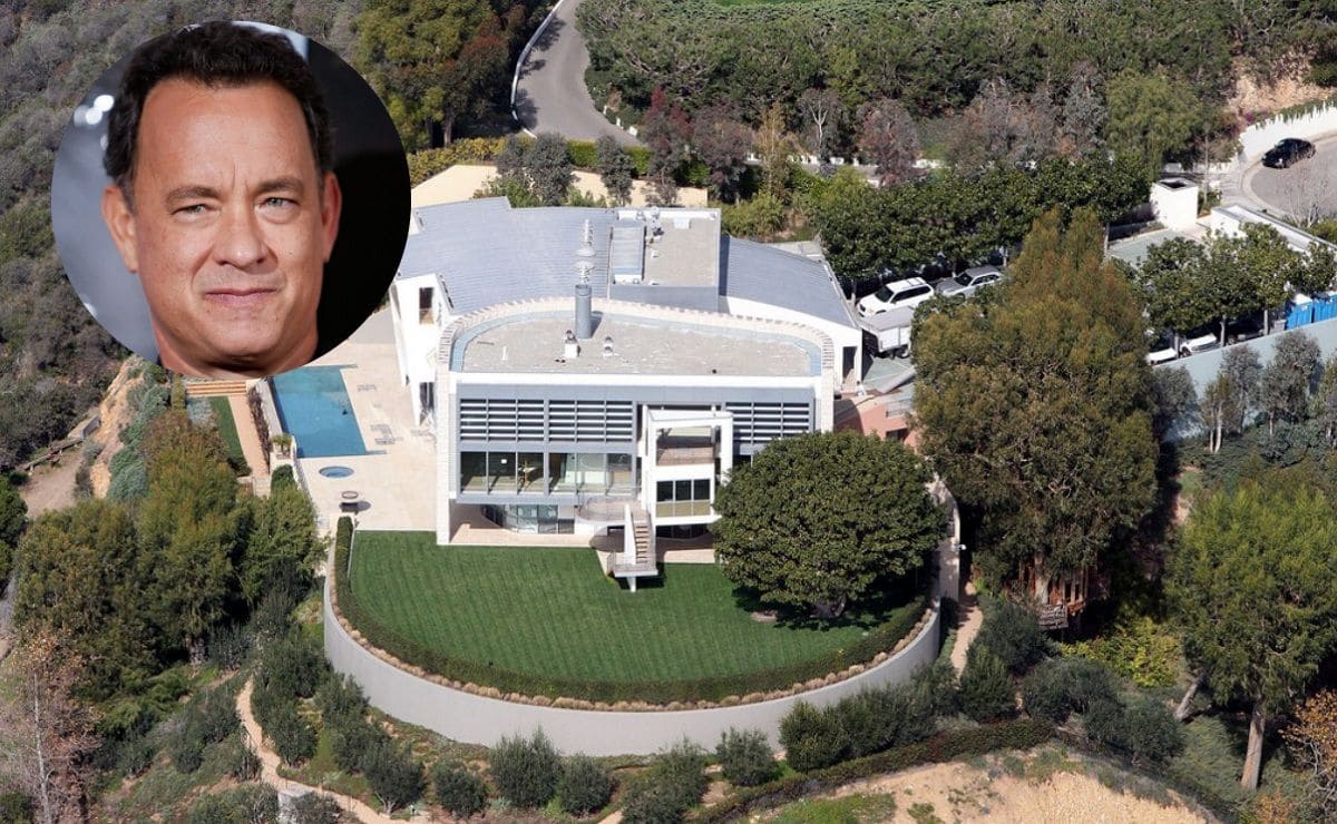 El actor Tom Hanks y su mansión en Pacific Palisades, California www